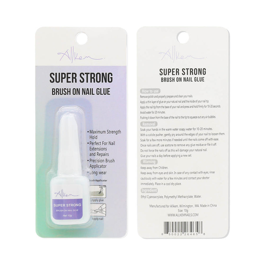 Brush on Super Strong Pink Nail Glue 10G