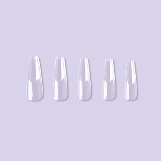 Allkem Extra Long Ballerina 520 Pcs | Clear Soft Gel Nails