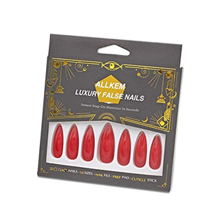 Hot Red Extra Long Stiletto Press On Nails