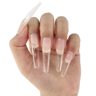 Allkem XXL Ballerina 360 Pcs | Clear Soft Gel Nails