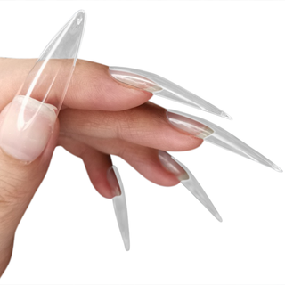 Allkem XXL Stiletto 360 Pcs | Clear Soft Gel Nails