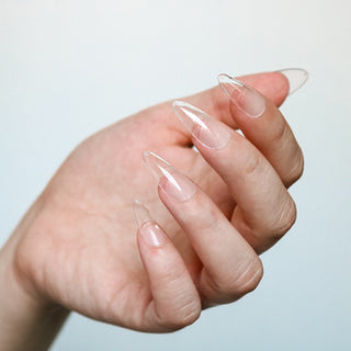 Allkem Short Stiletto 504 Pcs | Clear Soft Gel Nails