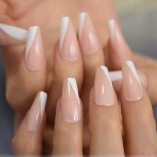 Cute Alert Medium Coffin Press On Nails