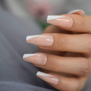 Cute Alert Medium Coffin Press On Nails