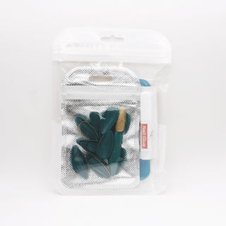 Emerald Green Short Stiletto Press On Nails