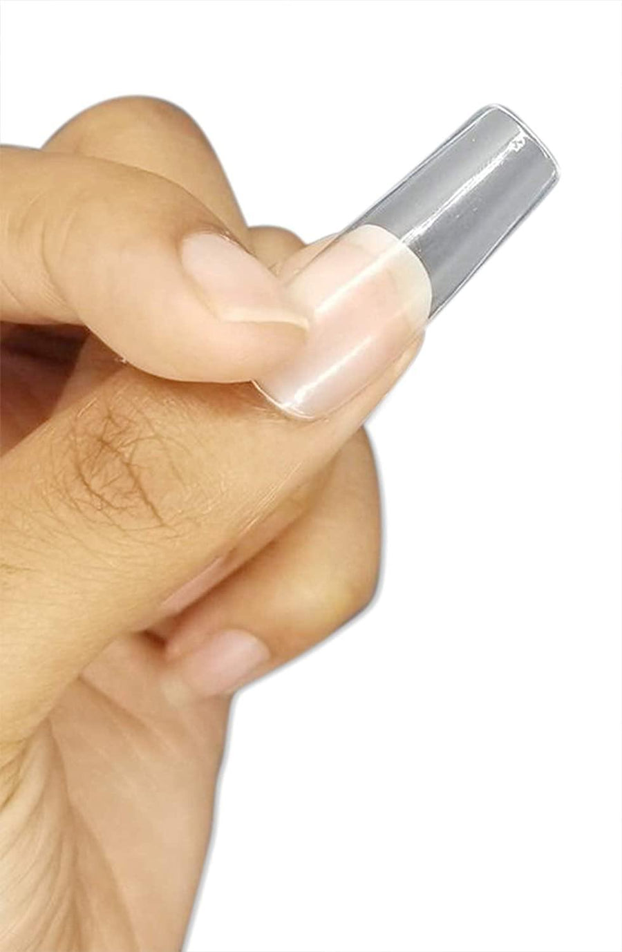 500 pcs Soft Gel Clear Extra Long Square full cover Press on nails Refill Bag - AllKem Nails