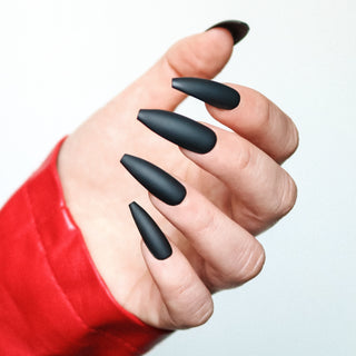 After Dark Matte Press on Nails