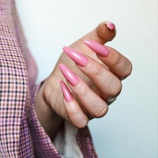 Mauve Long Coffin Press On Nails