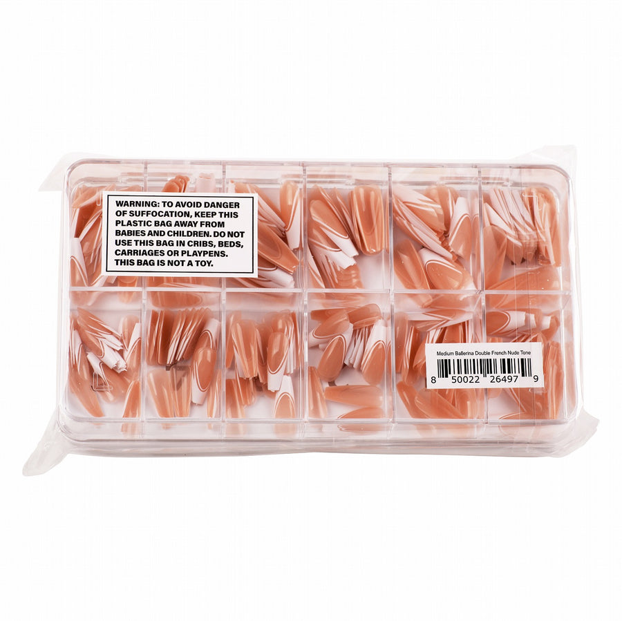 Double French Nude Tone Medium Ballerina 240 Pcs