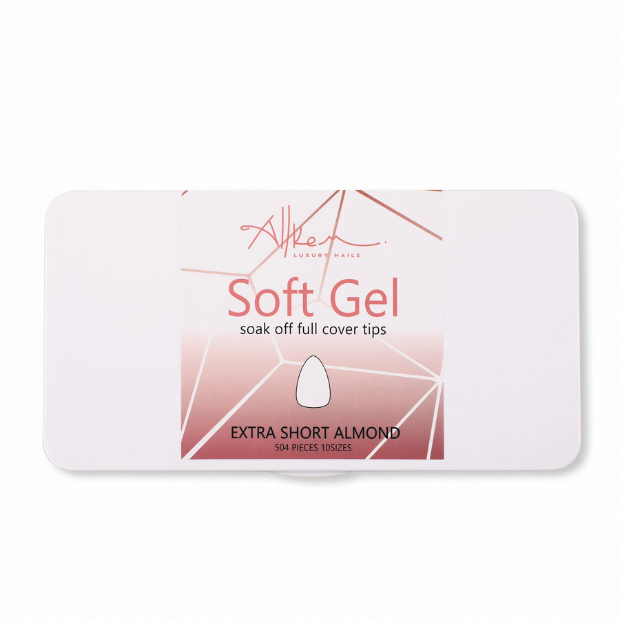 Extra Short Almond Clear 504 Pcs box