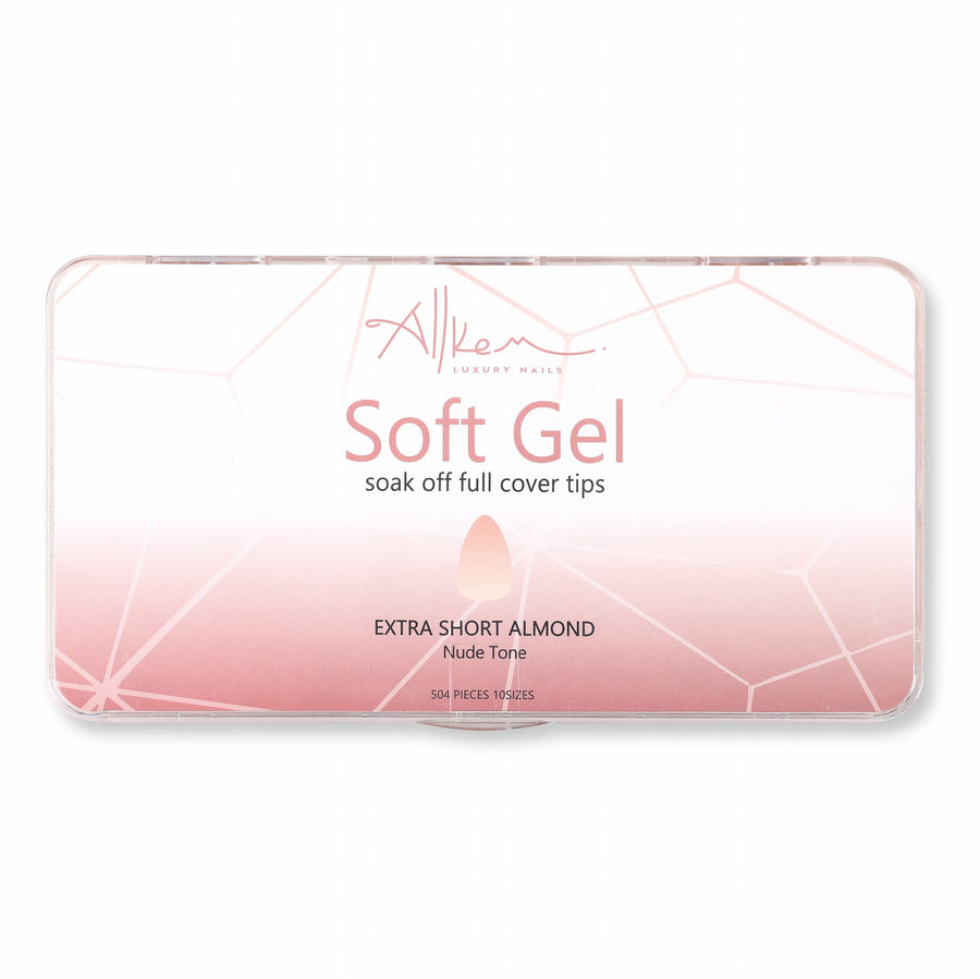 Extra Short Almond Nude Tone 504 Pcs box