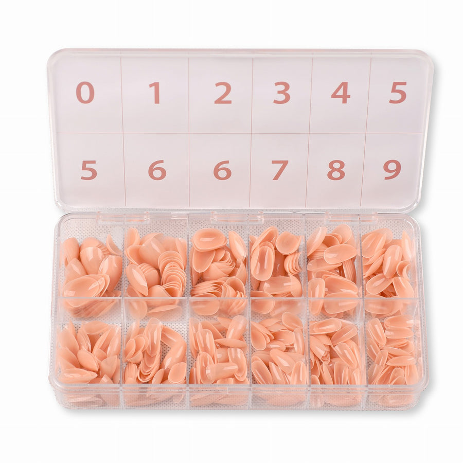 Extra Short Almond Nude Tone 504 Pcs box