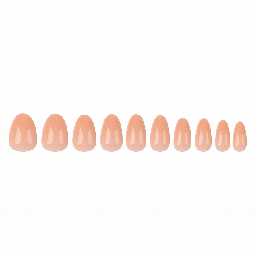Extra Short Almond Nude Tone 504 Pcs box
