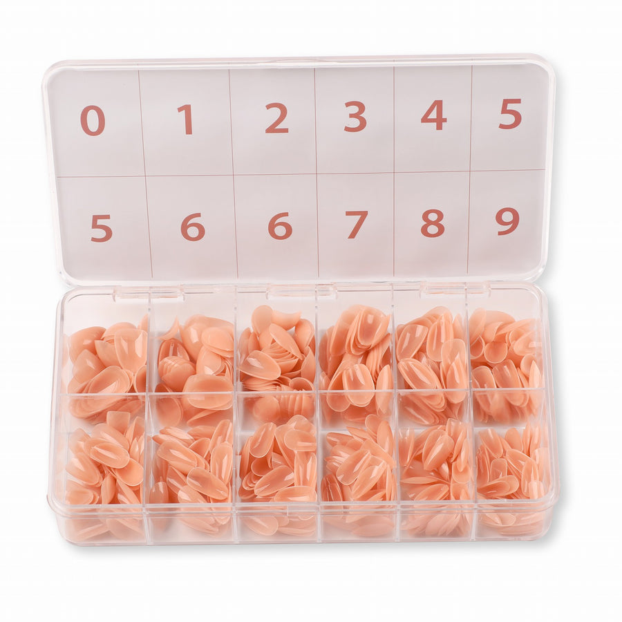 Extra Short Almond Nude Tone 504 Pcs box