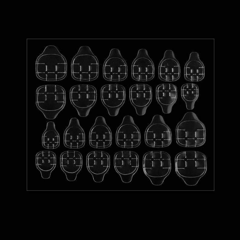 Nail Adhesive Tabs Set of 24 Glue Gel Tabs - AllKem Nails