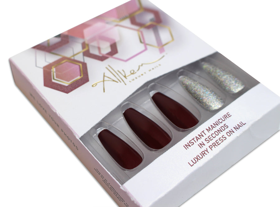 Allkem Midnight Glow Press on Nails