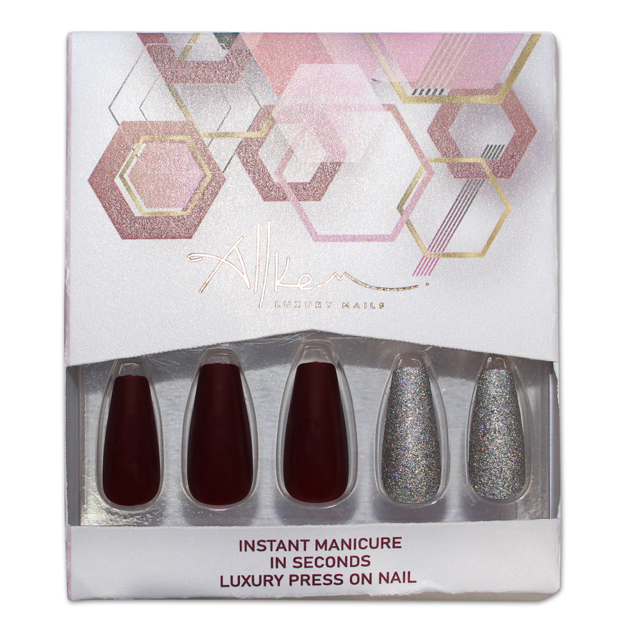 Allkem Midnight Glow Press on Nails