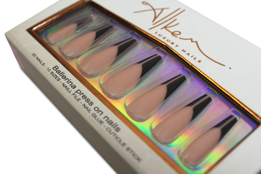 Revolve French Extra Long Ballerina Press on Nails
