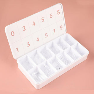 500 Pcs Soft Gel Clear Medium Long Square False Press on Nails full cover Set - AllKem Nails