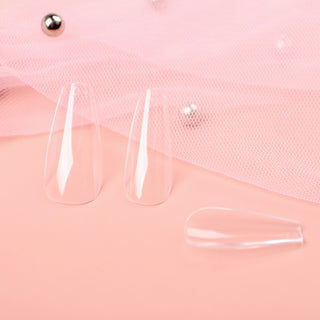 Allkem Medium Ballerina 504 Pcs | Clear soft Gel Nails