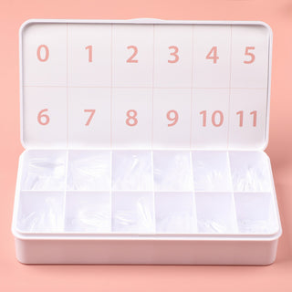 Allkem Medium Ballerina 504 Pcs | Clear soft Gel Nails
