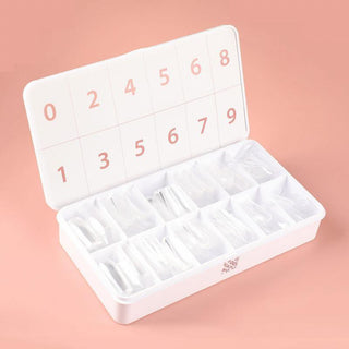 500 pcs Soft Gel Clear Extra Long Square full cover Press on nails Refill Bag - AllKem Nails