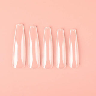 ALLKEM 504 Pcs Soft Gel Clear Extra Long XXL Ballerina False Press on Nails full cover Set - Bag - AllKem Nails