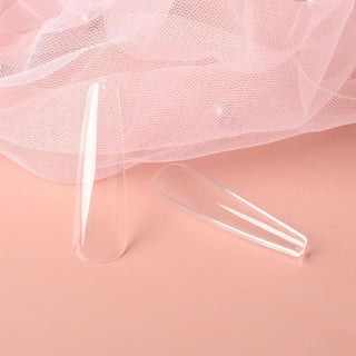 ALLKEM 504 Pcs Soft Gel Clear Extra Long XXL Ballerina False Press on Nails full cover Set - Bag - AllKem Nails