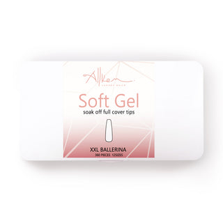 Allkem XXL Ballerina 360 Pcs | Clear Soft Gel Nails