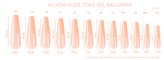 360 Pcs Soft Gel Nude Tone Extra Long XXL Ballerina False Press on Nails full cover Set - AllKem Nails