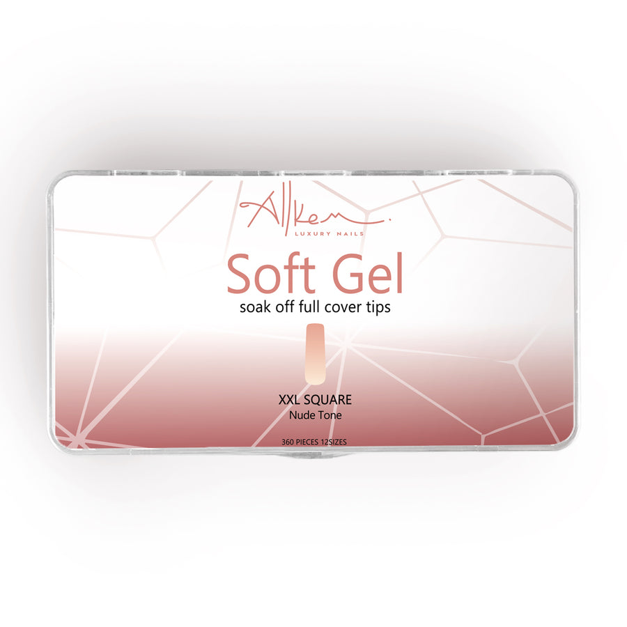 Allkem Soft Gel Nude Tone XXL Square 360 pcs