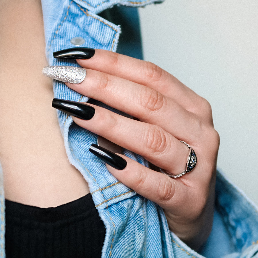 Allkem Midnight Glow Press on Nails
