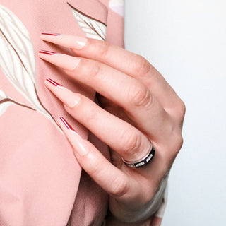 Mystic French Extra Long Ballerina Press On Nails