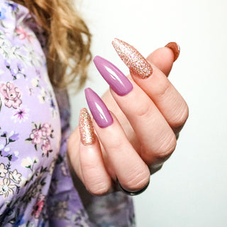 Berry Glam Long Coffin Press on Nails