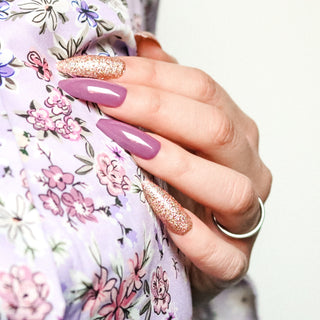 Berry Glam Long Coffin Press on Nails