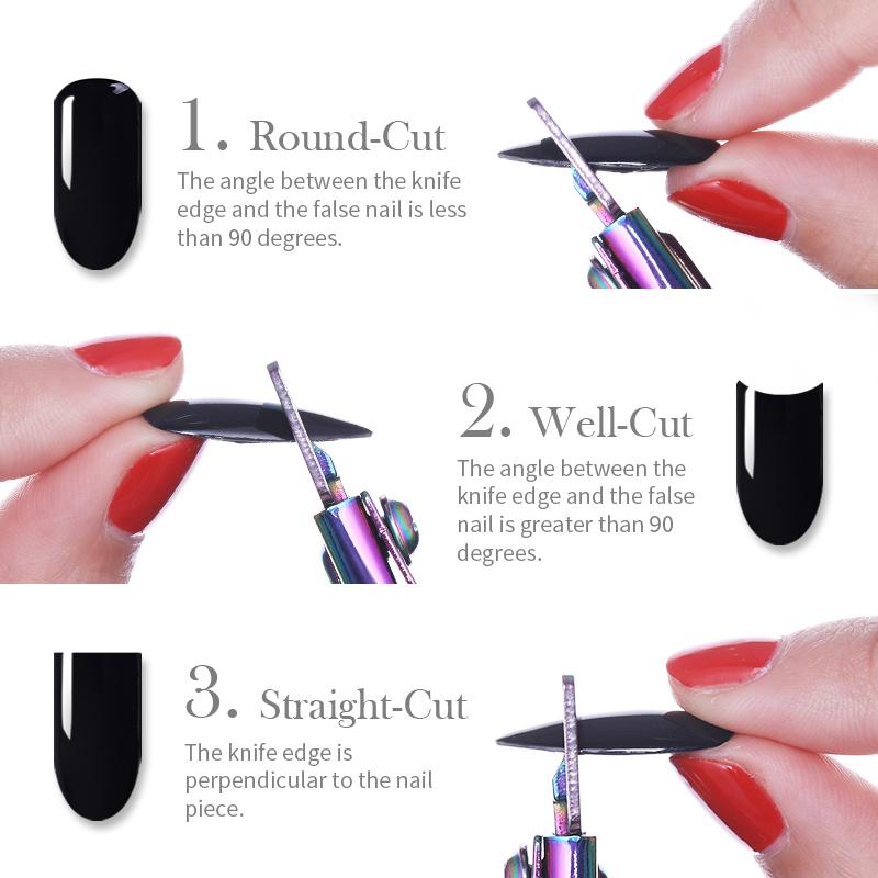Adjustable Nail Tips Cutter - Rainbow