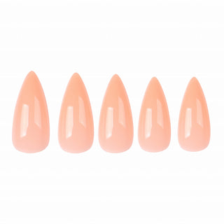 Allkem Short Stiletto 504 Pcs | Nude Tone Soft Gel Nails