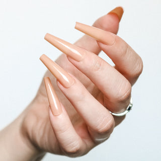 Nude Extra Long Ballerina Press on Nails