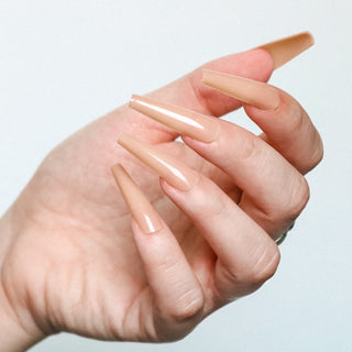 Nude Extra Long Ballerina Press on Nails